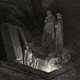 Gustave Dore’s illustration of Uberti’s appearance in Dante’s Inferno. Public domain image via Wikimedia Commons.